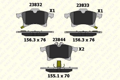 FREN BALATASI ÖN   ASTRA F/G/H-COMBO-CORSA  98-11 resmi