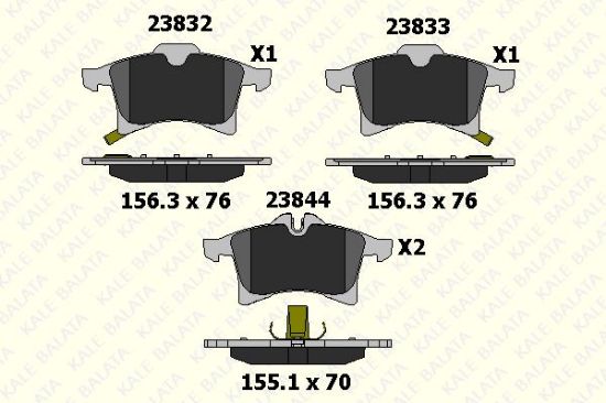 FREN BALATASI ÖN   ASTRA F/G/H-COMBO-CORSA  98-11 resmi