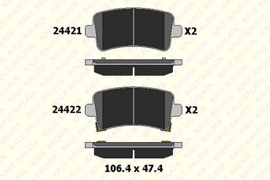 FREN BALATASI ARKA 106mm  INSIGNIA A16XER  09-> resmi