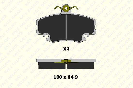 ÖN FREN BALATASI CLIO-MEGANE resmi
