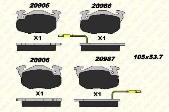 ÖN FREN BALATASI R9 YM-R19-EXPRES-SAXO 106 306 405 resmi