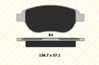 ÖN FREN BALATASI 206-307-C3-C4-XSARA resmi