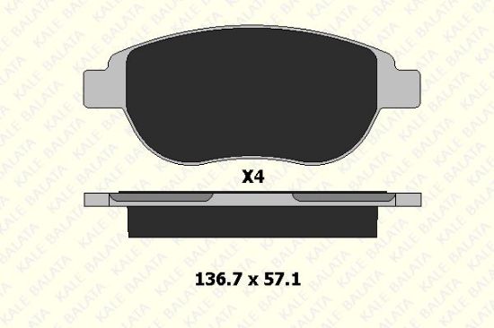 ÖN FREN BALATASI 206-307-C3-C4-XSARA resmi