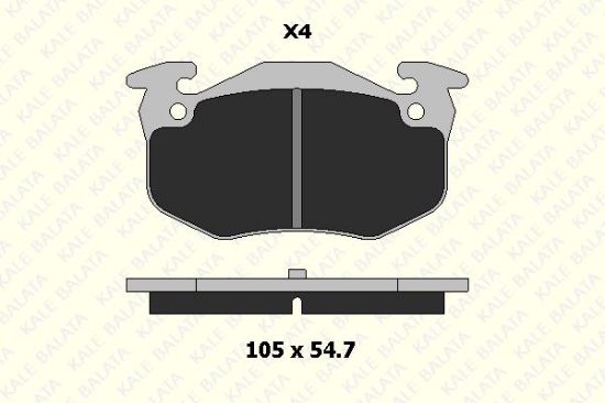 ARKA FREN BALATASI 106-205I,II-206-306-SAXO-XSARA resmi