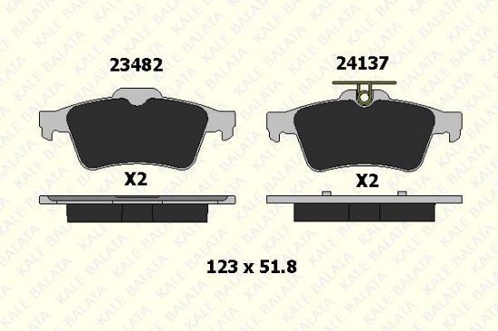 ARKA FREN BALATASI 508-C5 III-FOCUS-CONNECT Segman resmi
