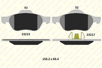 ÖN FREN BALATASI MEGANE II-LAGUNA III resmi
