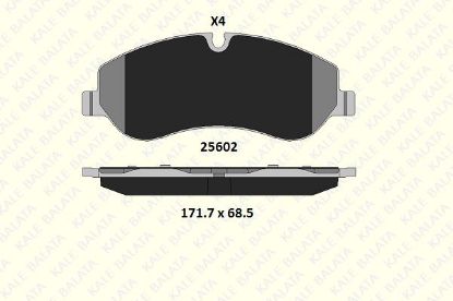 ÖN FREN BALATASI V362 TRANSIT CUSTOM resmi