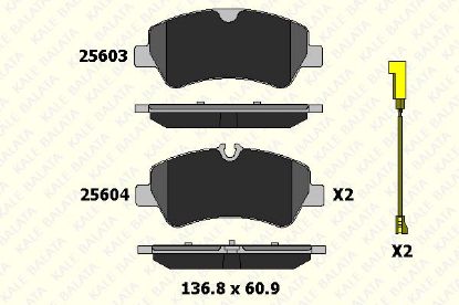 ARKA FREN BALATASI 2 FİŞ V362 TRANSIT CUSTOM resmi