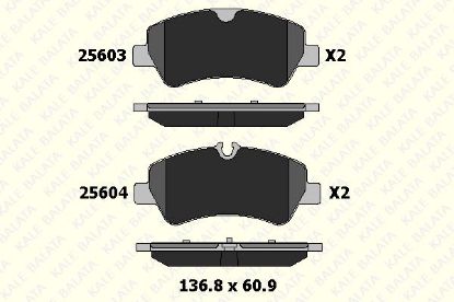 ARKA FREN BALATASI V362 TRANSIT CUSTOM resmi