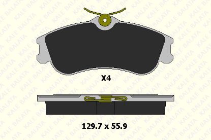 ÖN FREN BALATASI 206CC-206SW-PARTNER-C2-C3 resmi