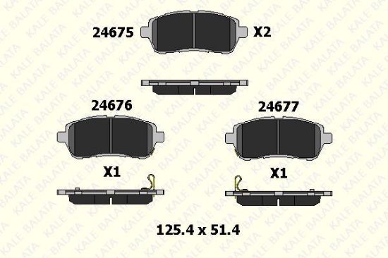 ÖN FREN BALATASI  FIESTA VI-MAZDA II-SWIFT 08-> resmi
