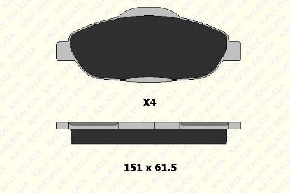 ÖN FREN BALATASI  308-3008-5008 1.4 -1.6 16V resmi