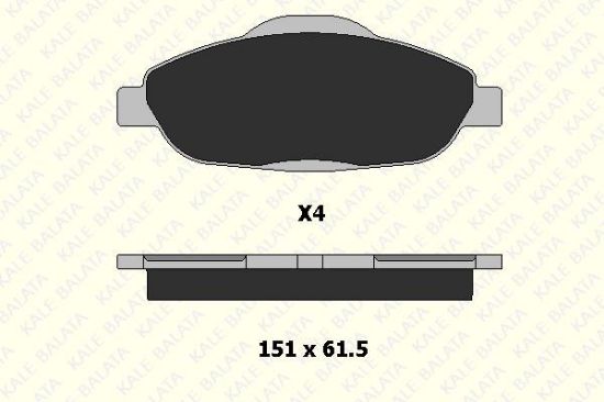 ÖN FREN BALATASI  308-3008-5008 1.4 -1.6 16V resmi