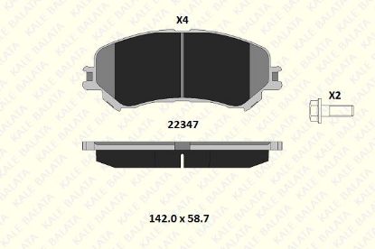 ÖN FREN BALATASI RENAULT MEGANE IV HB 15:. resmi