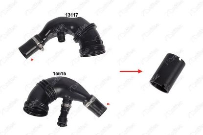 TURBO BORUSU HORTUMU FIORINO-LINEA-500-GRANDE PUNTO-NEMO-BIPPER 1.3HDI/JTD. resmi