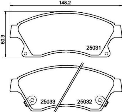 ERP FREN BALATASI ÖN (148MM) ASTRA J resmi