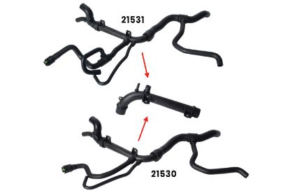 RADYATÖR MOTOR BAGLANTI BORUSU VECTRA B 1.8/2.0/GM resmi