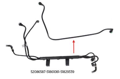 YAKIT BORUSU (BRAKET HARİÇ) DOBLO 1.3 EURO 5 resmi