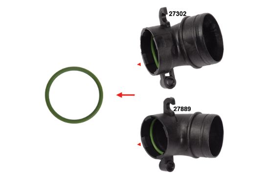 TURBO BORUSU CONTASI 45,3 MM x 3,5 MM A1-A3-Q3-TT-ALHAMBRA-ALTEA-CORDOBA-IBIZA III/IV-LEON-TOLEDO resmi