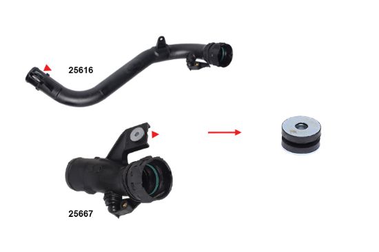 TURBO BORUSU KAUÇUK PARÇA  JUKE-QASHQAI 1.5DCI / EURO V resmi