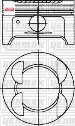 PİSTON+SEGMAN 7900 MM 0.50  FORD FOCUS MONDEO 04- 115-123PS resmi