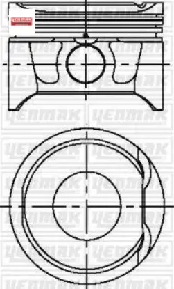 MOTOR PİSTON+SEGMAN LGN-MGN-CLIO II 1.6 16V 79.50 ÇAP 0.25 resmi