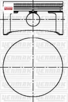 MOTOR PİSTON+SEGMAN 0.50 ASTRA-CORSA-MERIVA-TIGRA-VECTRA-ZAFIRA 00=> (X1.8XE1/Z1.8XE/Z1.8XEL) (81.0) resmi