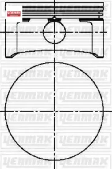 MOTOR PİSTON+SEGMAN 0.50 ASTRA-CORSA-MERIVA-TIGRA-VECTRA-ZAFIRA 00=> (X1.8XE1/Z1.8XE/Z1.8XEL) (81.0) resmi