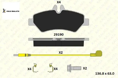 FREN BALATASI ARKA 2FİŞ   CRAFTER-SPRINTER  06-> resmi