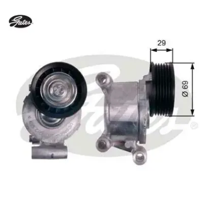 ALTERNATÖR GERGİ KOLU VOLVO C30 S40 1.8 2.0 V50 (06-12) CMAX 1.8 2.0 (04-07-10) (69X29) resmi