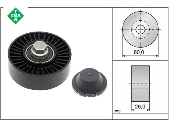 V KAYIŞI GERGİ RULMANI    E81-E87-E88-E90 resmi