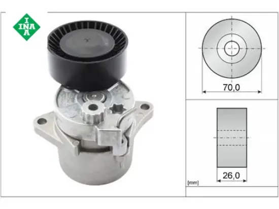KAYIŞ GERGİ RULMANI(KUTUKLU) W202 98-02 W203 00-07 C SERİSİ 200-220-270 CDI-CLK-E SERİSİ E2 resmi