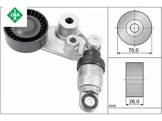 ALTERNATÖR GERGİ RULMANI (KÜTÜKLÜ) SSANGYONG ACTYON 2.0-KYRON 2.0-2.7 05=> resmi
