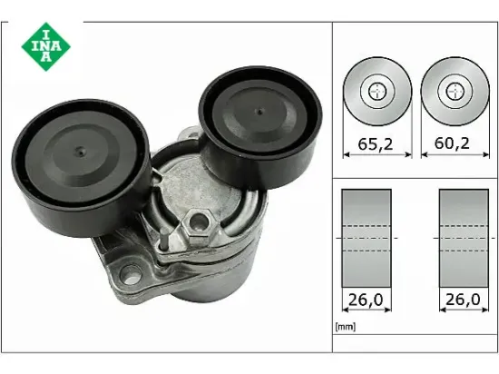 GERGİ RULMANI V KAYIŞI KÜTÜKLÜ    BMW 3/5/6/7/X1/X5/X6 resmi