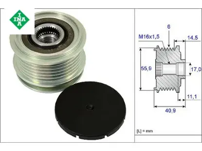 ALTERNATÖR KASNAĞI   CRAFTER-T5-CADDY-GOLF 04-> resmi