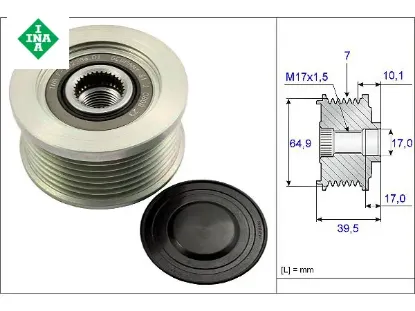 ALTERNATÖR KASNAĞI RULMANLI    NAVARA-PATHFINDER-PICKUP 2.5/3.0DCI resmi