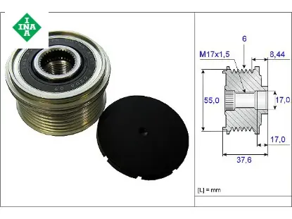 ALTERNATÖR GERGİ RULMANI    MAZDA 6  02-> resmi