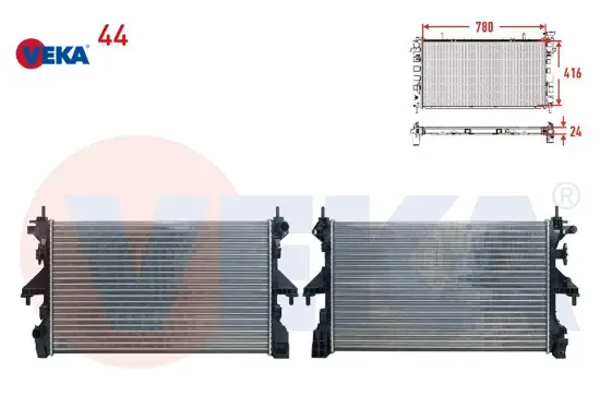 RADYATÖR SU MEKANİK BOXER III-DUCATO-JUMPER 2.2/2.3JTD. EURO5 (MT) resmi