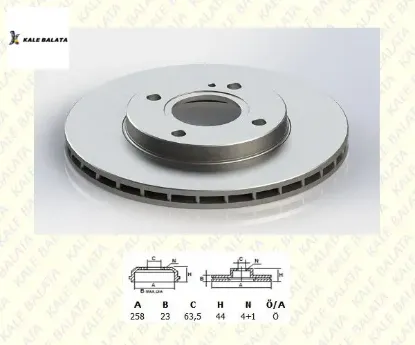 FREN DİSK AYNASI ÖN   FIESTA VI-MAZDA II 07-17> resmi