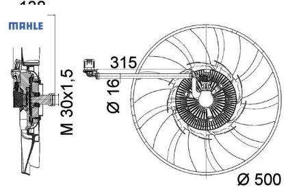 KLİMA FAN MOTORU   DISCOVERY IV 3.0 resmi