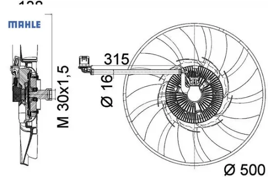 KLİMA FAN MOTORU   DISCOVERY IV 3.0 resmi