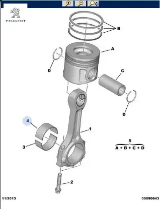 KOL YATAK 0,25  BOXER III 2.2HDI resmi