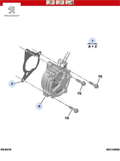 VAKUM POMPASI  208-2008-308-3008-5008-PARTNER-RIFTER-BERLINGO-C3-C4-DS3 resmi