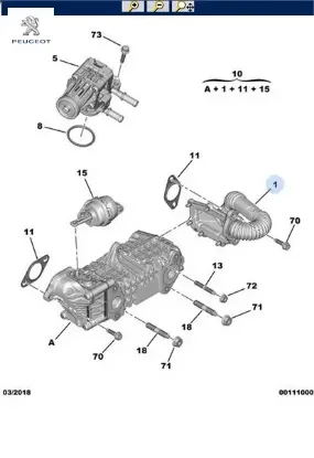 EGR BORUSU GERİ DÖNÜŞÜM BORUSU - C4 X (C43) resmi