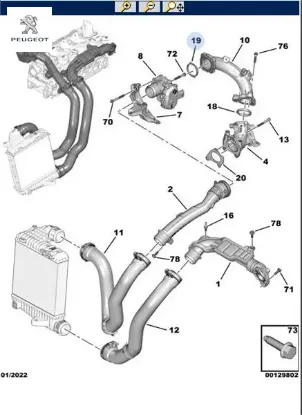 HAVA DOZÖR HORTUM CONTASI      301-308(T9)-5008(P87E) resmi
