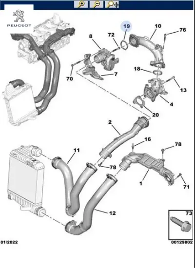 HAVA DOZÖR HORTUM CONTASI      301-308(T9)-5008(P87E) resmi