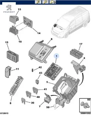 MOTOR İÇİ SİGORTA KUTUSU PARTNER TEPEE resmi