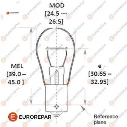 ERP 12V-P21W AMPUL resmi