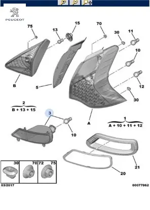 ARKA SİS SOL 3008 resmi