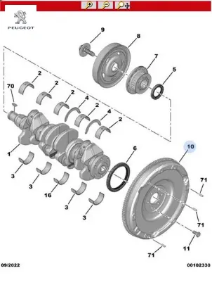 KOMPLE VOLAN   208-308-2008-3008-5008-301-EXPERT IV-PARTNER-RIFTER-TRAVELLER-C3-C4 DV6FD resmi